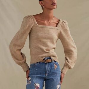 Anthropologie Tan Sweater